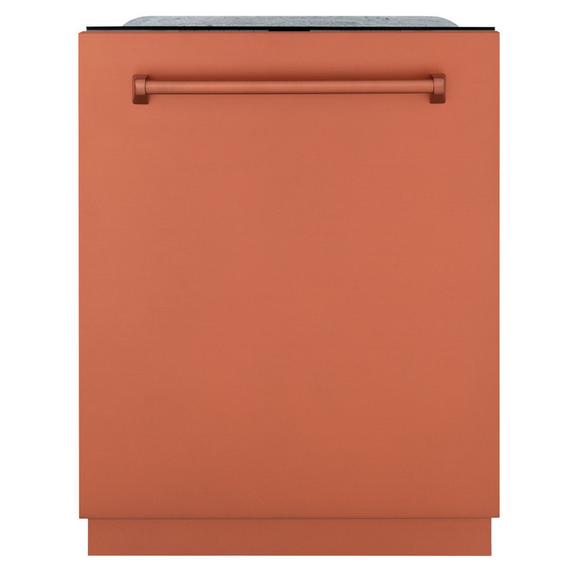 24" Monument Series 3rd Rack Top Touch Control Dishwasher with Stainless Steel Tub, Copper