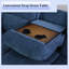 Ensemble de canapé de salon inclinable en tissu 2 pièces-1013555199