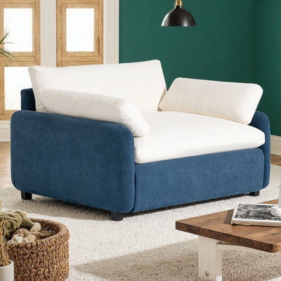 Fauteuil surdimensionné en chenille Cloud Comfort