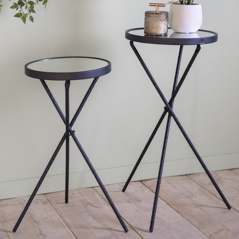 Guylan 2 Piece Nest of Tables, Silver