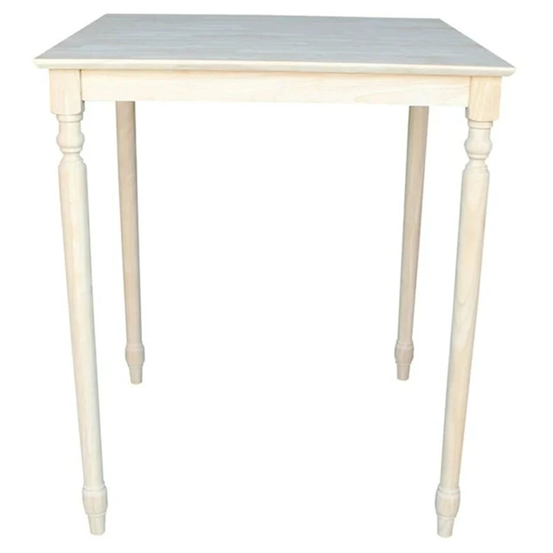 Table de salle à manger Turned, H 42 po x L 36 po x l 36 po