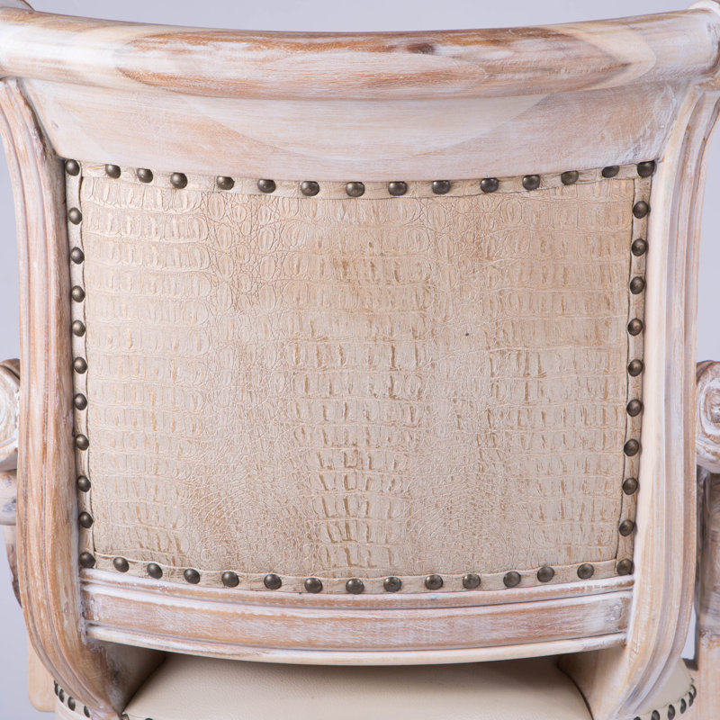 Bethany Swivel Upholstered Stool with Solid Wood Frame, White Wash, Counter Stool (26” Seat Height)