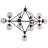Pluto 13 - Light Geometric Chandelier