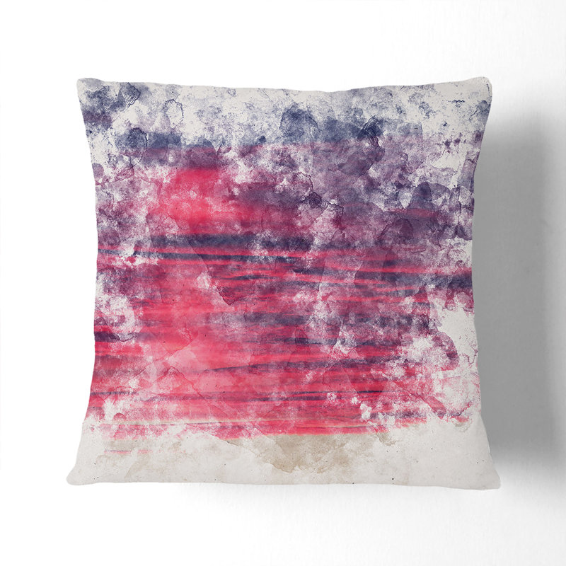 Burning Clouds Cushion with Filling, 55cm H x 55cm W x 20cm D, Black