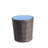 Outdoor patio Furniture 1 Round Coffee Table, with black tempered glass
