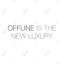 Offline is the New Luxury Canvas | Décoration de chambre blanche encadrée-119955035
