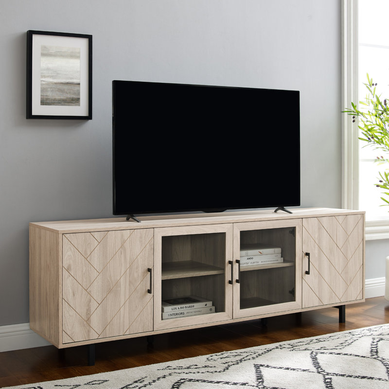 Unfinished TV Stand for TVs up to 85", Birch