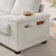 71" Plush Corduroy  Loveseat Small Sofa Without  ottoman