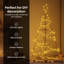  Christmas Cone Tree with Stand Black Steel-153196632
