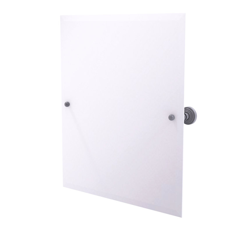 Miroir décoratif moderne et contemporain inclinable Beresford, Gris mat