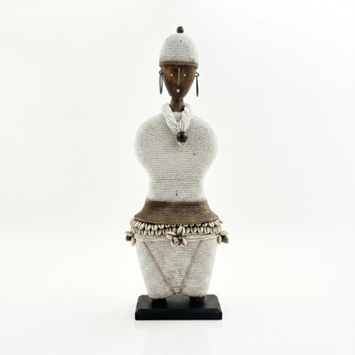 African Beaded Namji Doll, Large 18.5 in