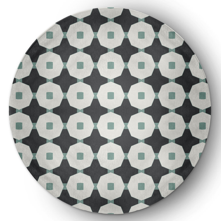 Cynar Chenille Geometric Indoor Rug