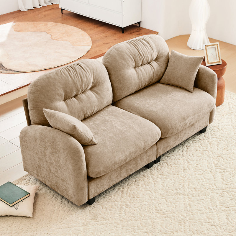 Chenille de chameau modulaire avec coussin, assise ergonomique, matériau à haute résilience et installation facile pour les espaces de vie.