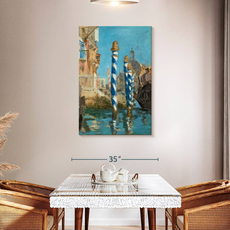 Aime le Grand Canal 1874, H 45 po x l 30 po
