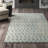 Eubank Tufted Wool Performance Geometric Rug-1951197675