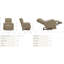 Fauteuil inclinable mural Cade