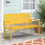 Banc d'extérieur classique en métal (jaune)-526304058
