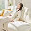 Coussin modulaire beige en polyester-1608944372
