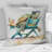 Turtle Laying On A Beach Chair With Sunglasses III - Animals Printed Throw Pillow-1112748209-1112758681