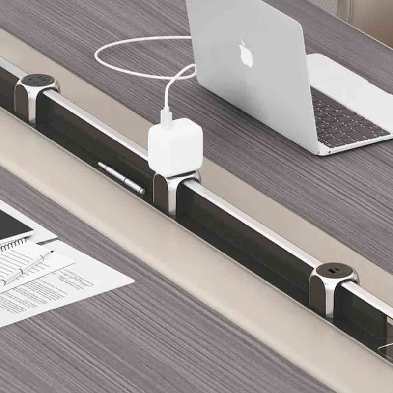 Grande table de conférence Modern Luxury, H 29,53 po x L 110,24 po x l 47,24 po