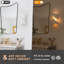 Applique murale moderne en plâtre déchiré H 11,81 po, applique murale blanche en gypse avec diffuseur en acrylique, lampe murale câblée homologuée UL pour la salle de bain E12