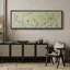 «Soft Green Meadow Wildflowers Minimal Botanical Design», reproduction d'art sur toile encadrée-1096249091-1096249090