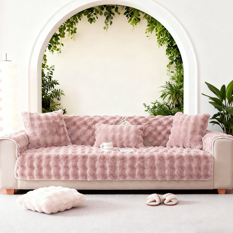 Sofa Slipcover, Pink