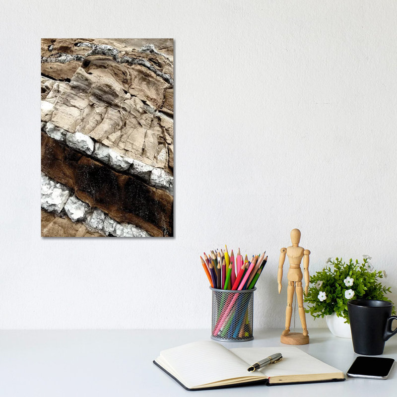Sea Rocks - Natural - XIII by 33 Broken Bones - Wrapped Canvas Gallery-Wrapped Canvas Giclée, 20.32 cm H x 30.48 cm W