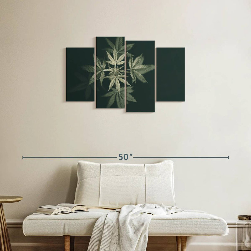 Marijuana In Black, 22'' H x 36'' W