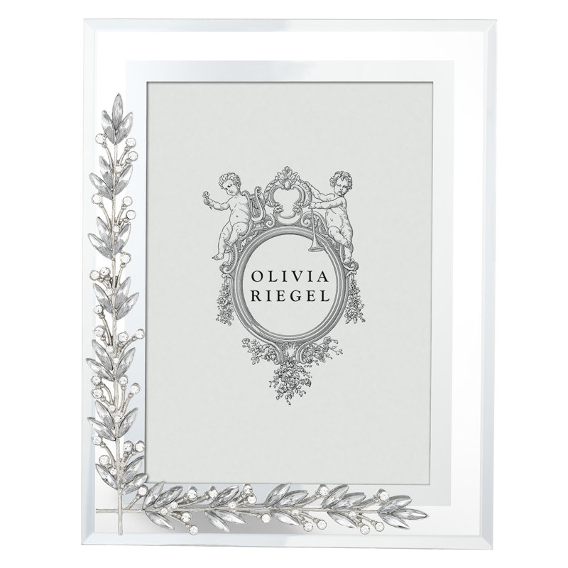 Laurel Glass Picture Frame, Silver, 8" x 10"
