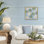 Cadre flottant Hollywood Palms Toss, design par Paul Brent