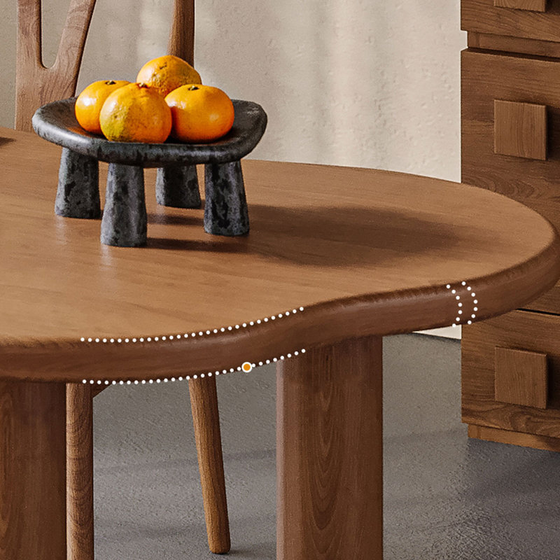 Table de salle à manger Brown, 29.53"H x 55.12"L x 23.62"W