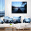 Coussin en bois foncé Seascape