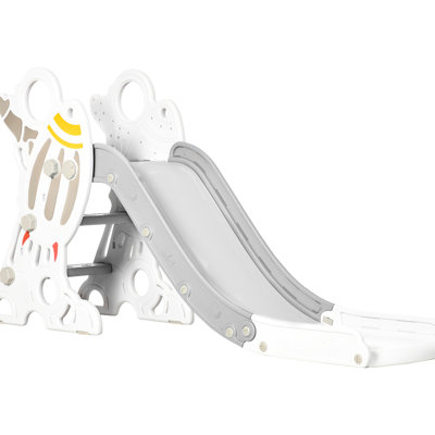 Glissade grise pour enfants de 18 à 36 mois, avec rampes faciles à prendre en main. Stable et sécuritaire, il favorise la confiance en soi. Équipement pour enfants de 1,5 à 3 ans. Priorité à être