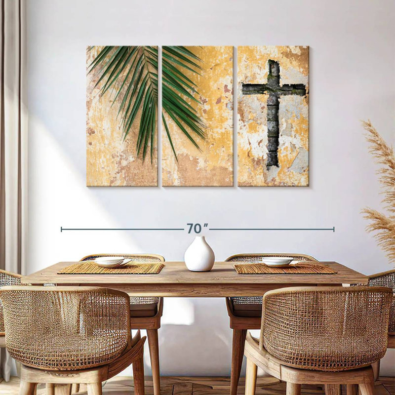 Adella Cross Shaped Imprint, 36" H x 57" W