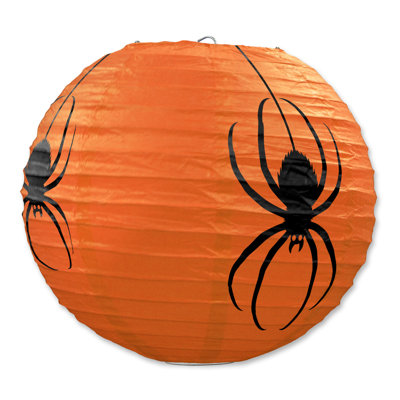 Lanternes d'Halloween en papier araignée