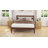 Mid-Century Solid Wood Platform Bed with Headboard, Modern Bed Frame with Quiet & Sturdy Support - No Box Spring Needed-738276618-742934056