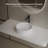 MonBlari 16" Round Solid Surface Fluted Bathroom Sink Matt White-120971772