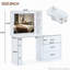 Meuble-lavabo 55,2 po avec armoire latérale réglable