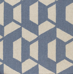 Tapis gris / beige en laine tissé à la main Dawsonville