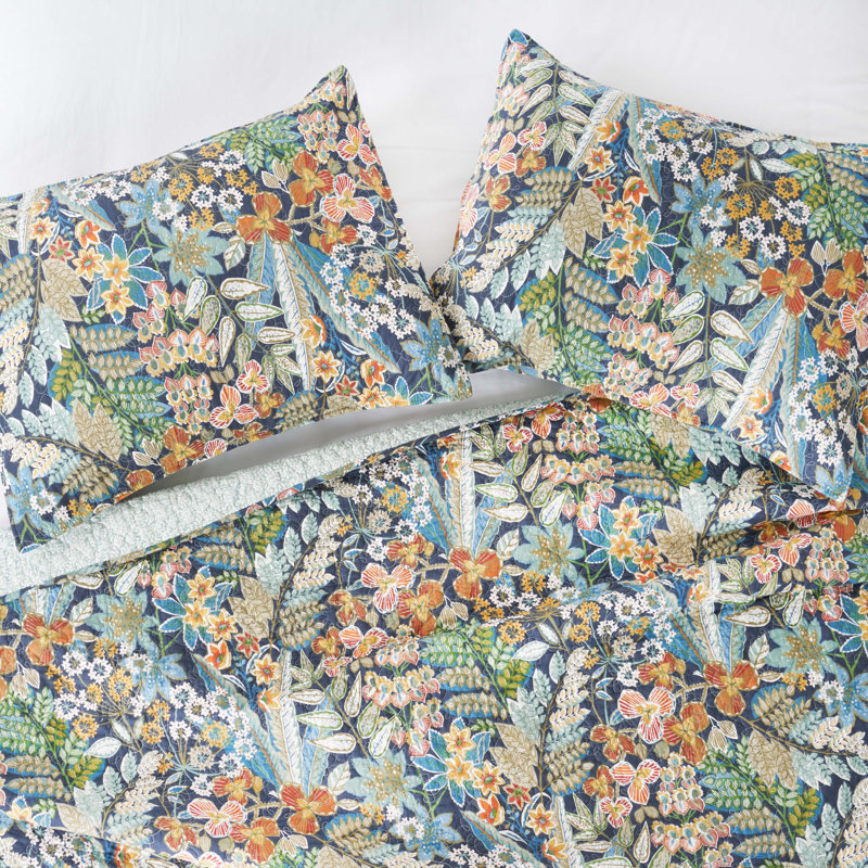 Cotton Reversible and Machine Washable, King Quilt + 2 Standard Shams