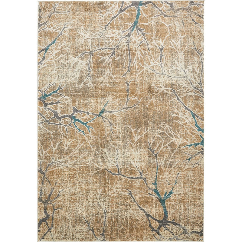 Tapis oriental brun Estrada, Rectangle 7 pi x 10 pi