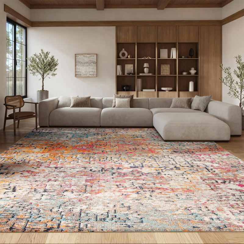 Farmersville Abstract Area Rug, Rectangle 244 x 305 cm