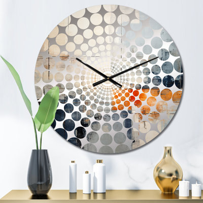 Horloge murale Wilhelme - Collages abstraits