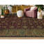 Tapis brun et doré de haute qualité noué à la main