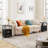 Nightstand with Charging Station End Side Tables with Storage Drawers and USB Ports & Power Outlets-2082690673