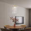 Luminaire suspendu à DEL en cristal à intensité variable, lustre