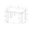 Table de salle à manger rectangulaire grise en stratifié gris de 48 po, style moderne, pour 4 personnes, pour les petits espaces