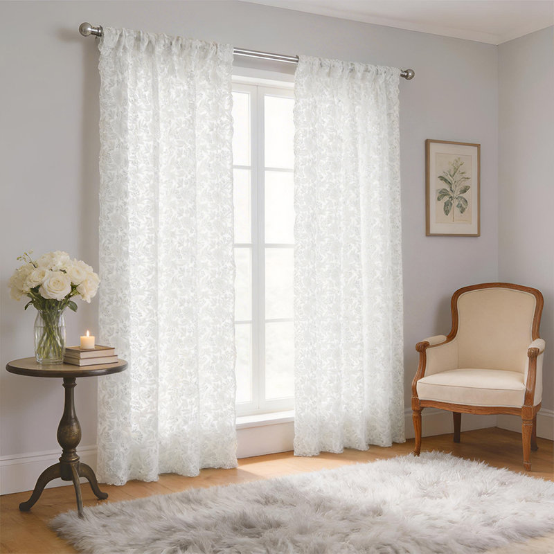 Curtain Pair, 130cm Width x 125cm Drop