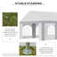 Arliz 7.97m x 3.97m Steel Party Tent